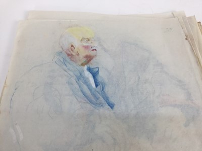 Lot 1168 - Of Sir Cedric Morris and Benton End interest; a collection of works to include drawings by Lucy Harwood
