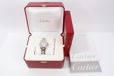 Lot 167 - Ladies Cartier Roadster stainless steel wristwatch in box
