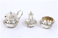 Lot 410 - Late 19th / early 20th century Chinese silver...