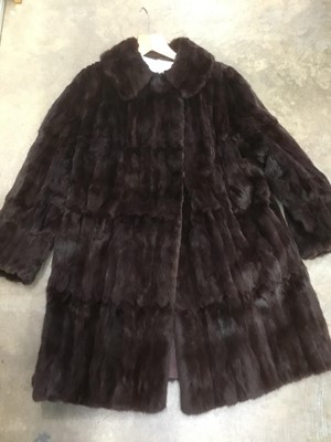 Lot 161 - Canadian squirrel fur coat , hats other textiles