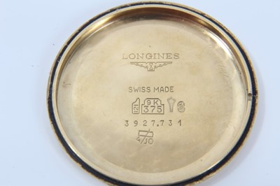 Lot 160 - Gentlemen's Longines 9ct gold wristwatch on gold bracelet in box