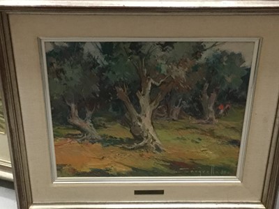 Lot 109 - Group of Spanish oil on canvas and watercolour studies