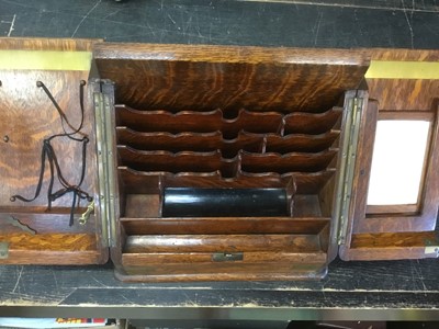 Lot 167 - Edwardian desktop stationery box
