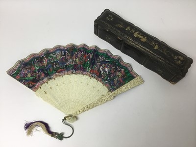 Lot 284 - Fine quality 19th century Canton fan