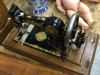 Lot 29 - Two antique sewing machines