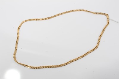 Lot 98 - 9ct gold curb link chain