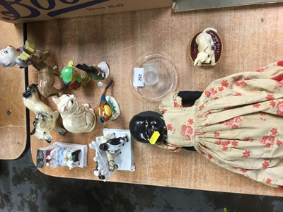 Lot 262 - Group of Beswick Animals together with Lalique dish and sundries including a doll