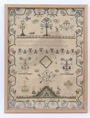 Lot 286 - George III sampler