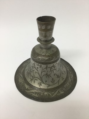 Lot 136 - Persian tooled metal hookah base