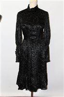 Lot 3129 - Vintage Christian Dior cocktail dress - black...