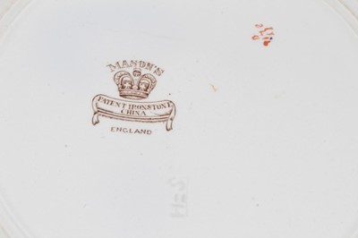 Lot 77 - A Masons Ironstone plate, in famille verte style, and five other Ironstone plates