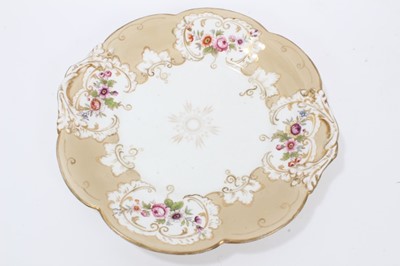 Lot 82 - Two Masons Ironstone plates, in Chinese famille rose style, and four other plates and a sauce tureen stand