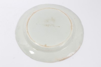 Lot 82 - Two Masons Ironstone plates, in Chinese famille rose style, and four other plates and a sauce tureen stand