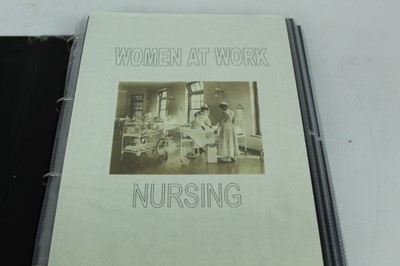 Lot 1079 - Women at War - Nursing. An album of real photographic postcards and photographs. Locations identified .