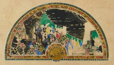 Lot 600 - George Sherringham fan design poetasters of ispahan
