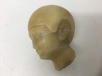 Lot 30 - Christmas present for your mummy: Egyptian carved alabaster head