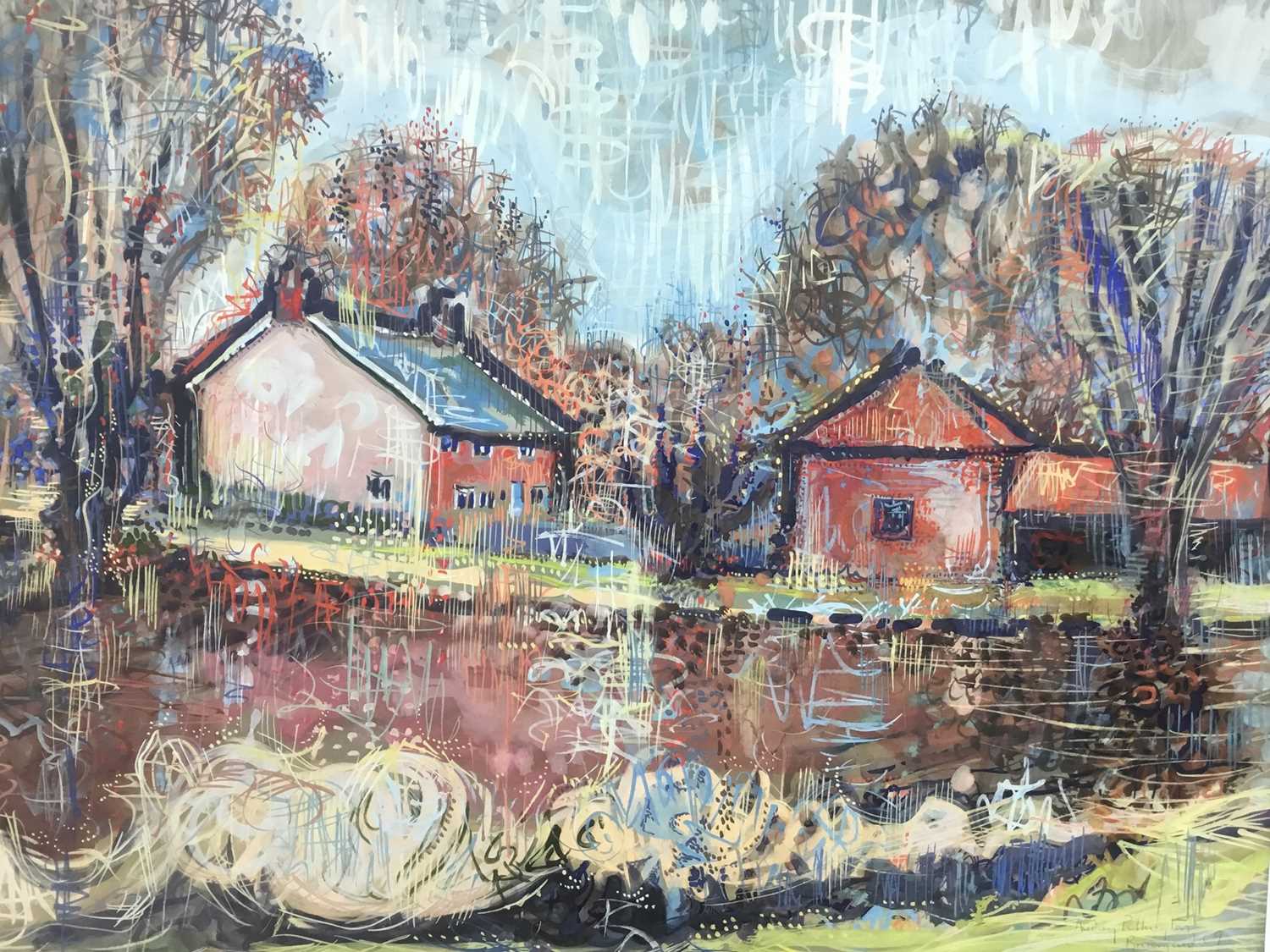 Lot 1165 - Audrey Pilkington mixed media and two others
