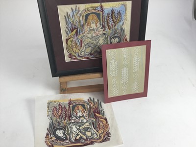 Lot 1165 - Audrey Pilkington mixed media and two others