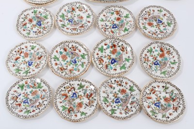 Lot 58 - Early Victorian miniature 52 piece dinner set, probably Minton, transfer printed with an Oriental pattern