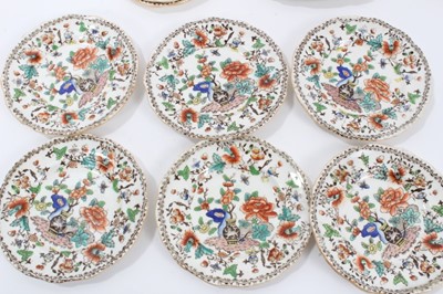 Lot 58 - Early Victorian miniature 52 piece dinner set, probably Minton, transfer printed with an Oriental pattern