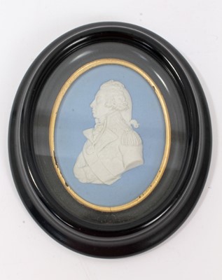Lot 93 - 19th century Wedgwood jasperware plaque of Lord Nelson