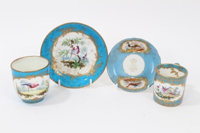 Lot 44 - Sevres bleu celeste tea wares