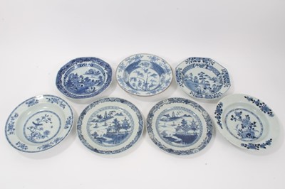 Lot 22 - Seven 18th century Chinese export dishes