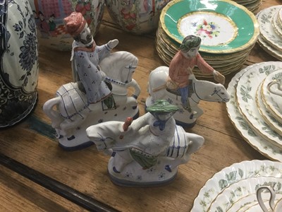 Lot 52 - Three Rye Pottery figures- Canterbury Tales, The Knight and the Somner together with The Wife of Bath (3)