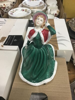 Lot 57 - Four Royal Doulton porcelain figures in boxes with certificates