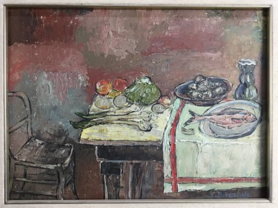 Lot 250 - Two Edilio Riccini oil canvas still life