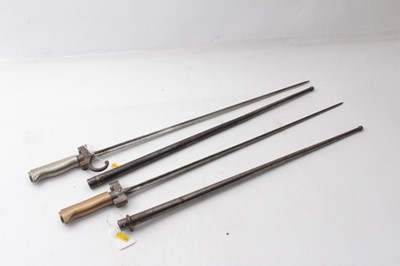 Lot 357 - Two First World War French lebel bayonets