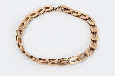 Lot 253 - 9ct chain link bracelet