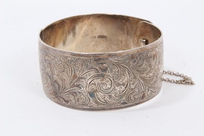 Lot 68 - Charles Horner silver hinged bangle