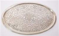 Lot 2 - Rare George III silver mazarine straining dish...