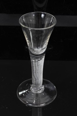 Lot 100 - Georgian air twist stem glass