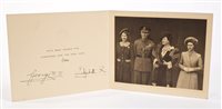 Lot 7 - TM King George VI and Queen Elizabeth - signed...