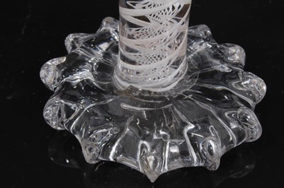 Lot 96 - Georgian opaque twist firing glass, c.1760