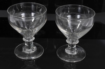 Lot 170 - Pair of Georgian rummers, c.1820