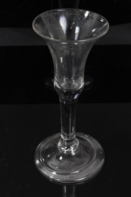 Lot 150 - Six Georgian plain stem drinking glasses