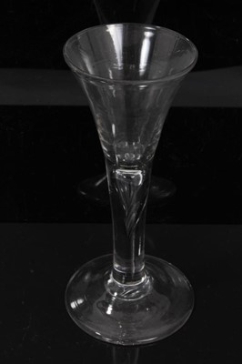 Lot 150 - Six Georgian plain stem drinking glasses