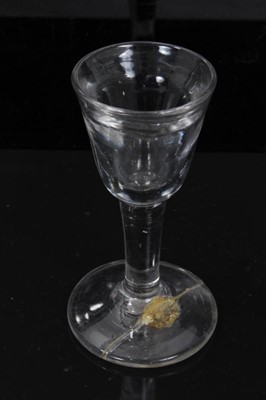 Lot 150 - Six Georgian plain stem drinking glasses