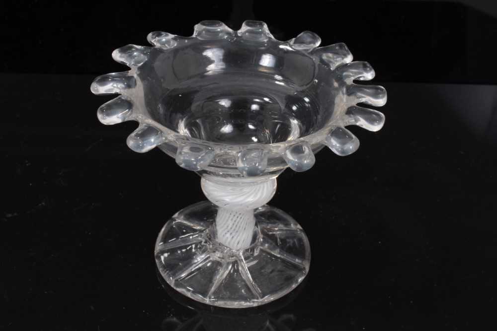 Lot 155 - Georgian glass sweetmeat, c.1760