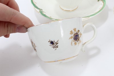 Lot 108 - A Miles Mason sucrier and cover, pattern number 523, another, pattern number 450, a Rockingham cup and saucer and other items