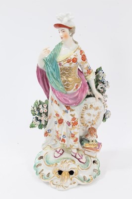 Lot 85 - A Derby figure of Minerva, c.1770
