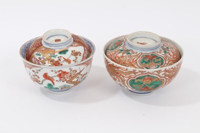 Lot 81 - Two Japanese Imari bowls and covers