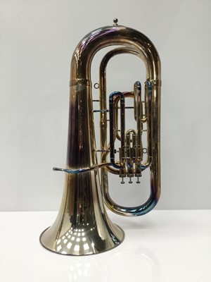 Lot 1 - Besson 600 silvered Bb tuba, serial no. 685-711216, 97cm tall