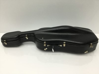 Lot 33 - Cello case with black finish, internal measurement approximately 136cm