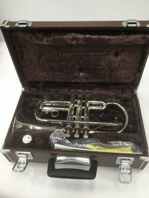 Lot 28 - Yamaha silvered cornet