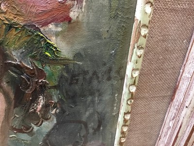 Lot 209 - Manner of Omega School oil on board, The May Queen, indistinctly signed and dated 1940.