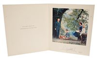 Lot 69 - HM Queen Elizabeth II - signed 1957 Christmas...